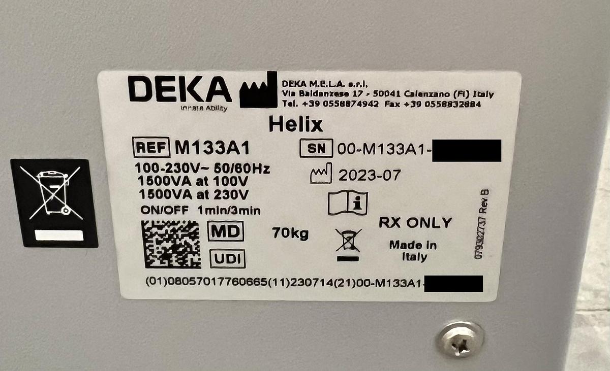 Used 2023 DEKA Helix- CO2