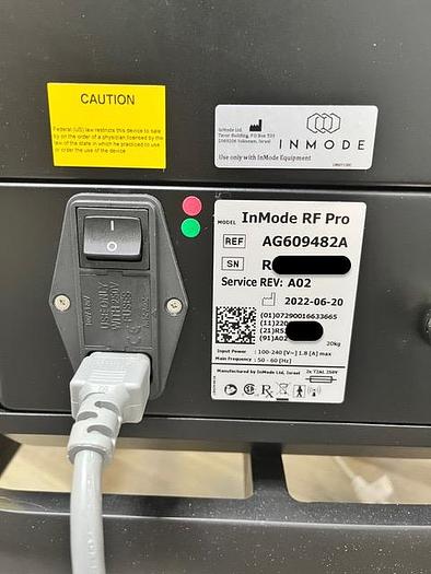 Used INMODE RF Pro- Morpheus 8