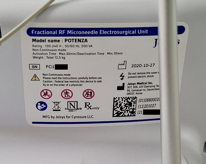 Used 2020 Cynosure Potenza