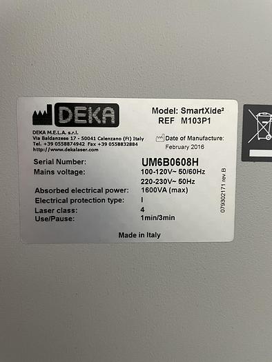 Used 2016 DEKA SmartXide 2