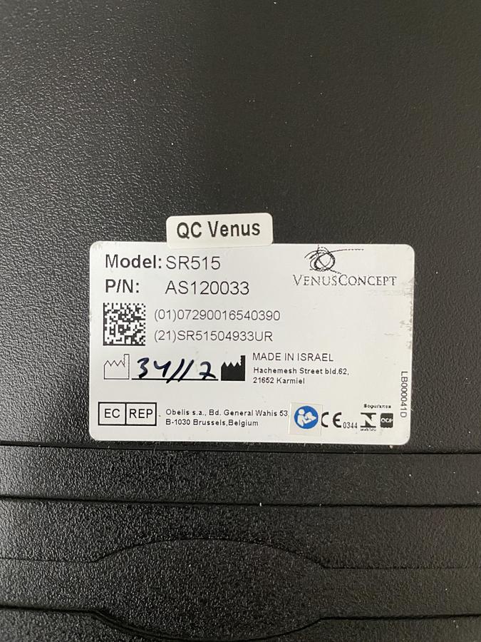 Used 2016 VENUS Versa SR515 Handpiece
