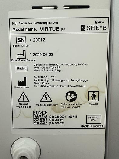 Used 2020 Cartessa Virtue RF Microneedle System SHEnB Virtue RF- SmartRF Hand Piece Only