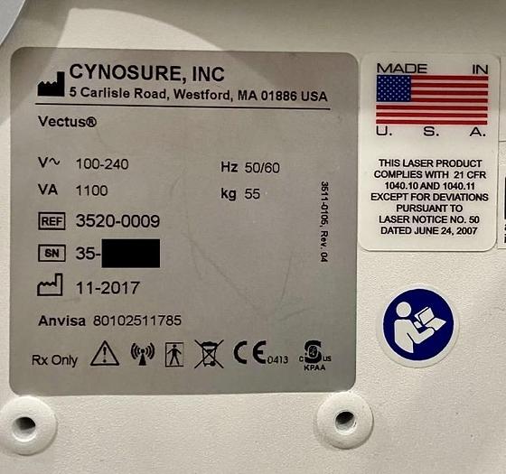 Used Cynosure (Palomar) Vectus