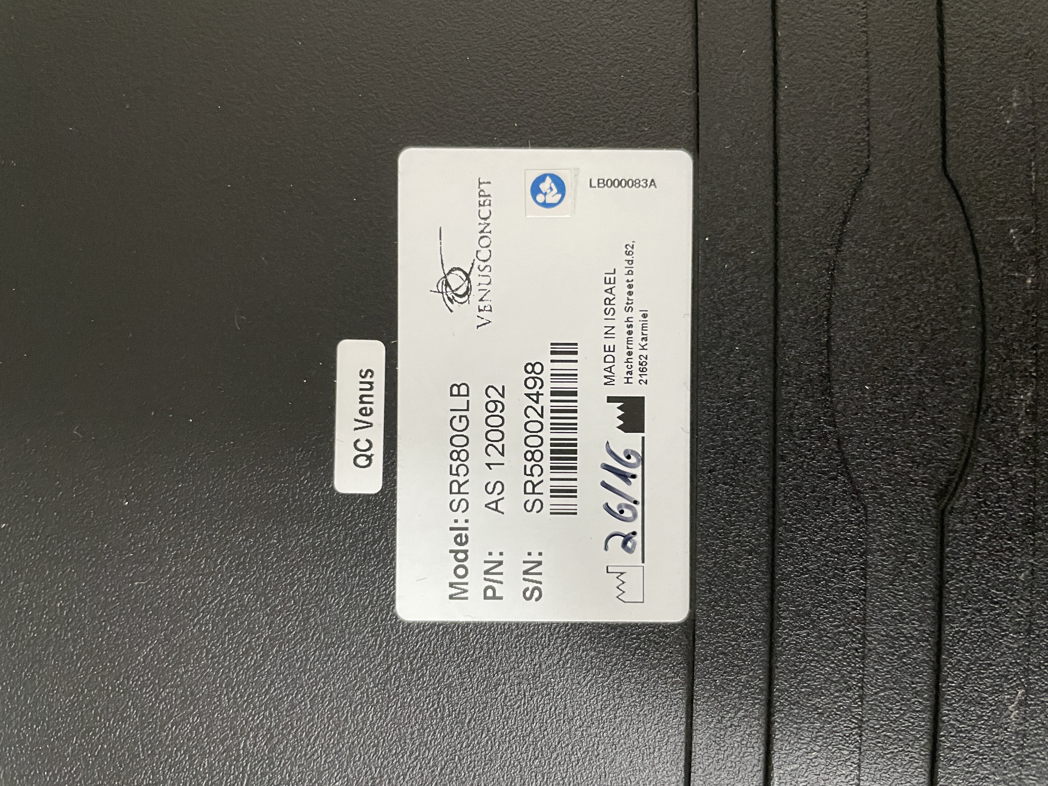 Used 2016 VENUS Versa SR580 Handpiece- VERY LOW USAGE!!!
