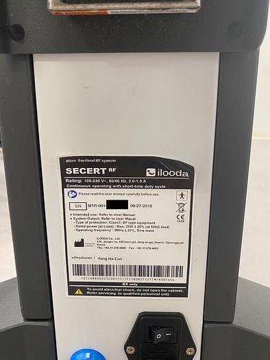 Used 2018 Cutera Secret RF