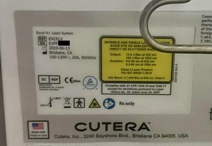 Used 2019 CUTERA Excel V+