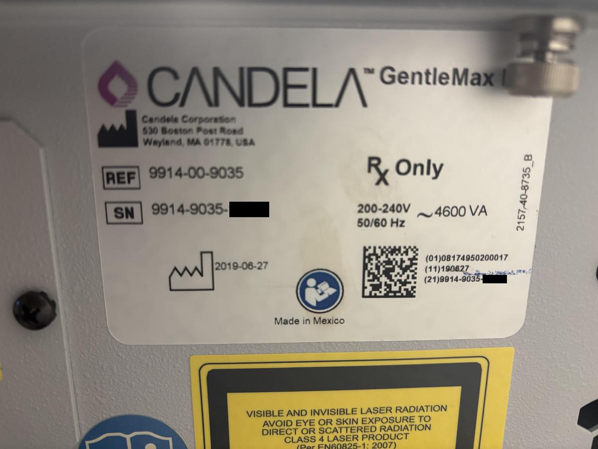 Used 2019 CANDELA GentleMax Pro
