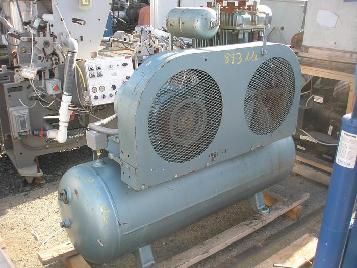 Used Compressor, Air, 7.50 HP, Quincy, Mdl 34032, Reciprocating, #S735453