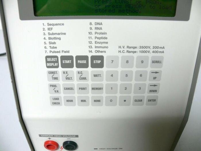 Used Novex Life Technologies Model 3540 Programmable Power Supply 120VAC 7A 47-63Hz