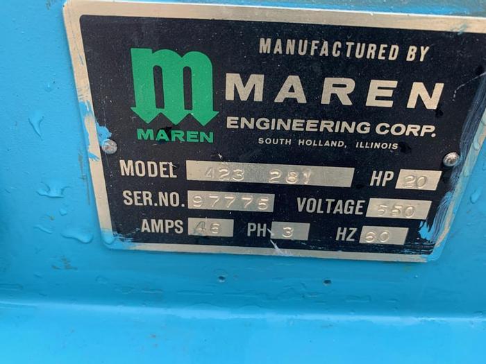 Used MAREN MODEL 423 281 HORIZONTAL CLOSED DOOR BALER -  PENDING SALE
