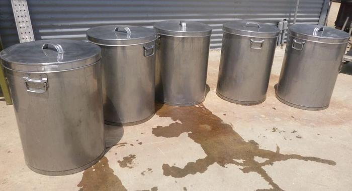 Used Tank, 25 Gallon, S/st, 17-1/2" x 23", FT/FB, #S743849
