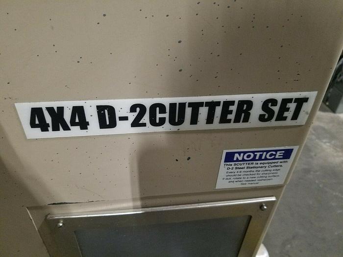 Used Nissui Plastic Granulator Screenless 4X4 D-2 Cutter Series Grinder