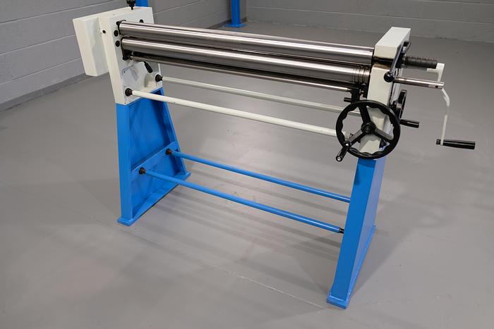 MACH-ROLL 1000 mm x 60mm geared bending rollers