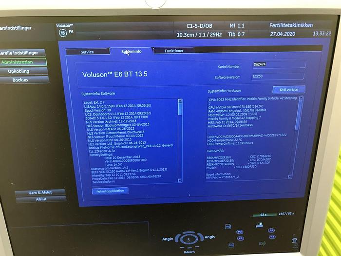Used For Sale GE Voluson E6 OB / GYN - Vascular Ultrasound