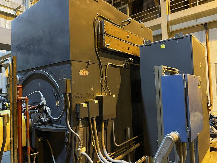 Used 10 MW TURBINE GENERATOR EM ELECTRIC MACHINERY BRUSHLESS SYNCHRONOUS GENERATOR REBUILT 2018