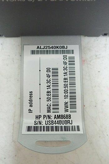 Used HP StorageWorks 8/24 24-Port AM868B San Switch 887111279057