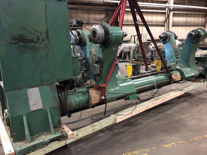 Used 100" ( 2.5 M) LANGSTON DUAL POSITION SHAFTLESS UNWIND STAND W/ DISK BRAKES