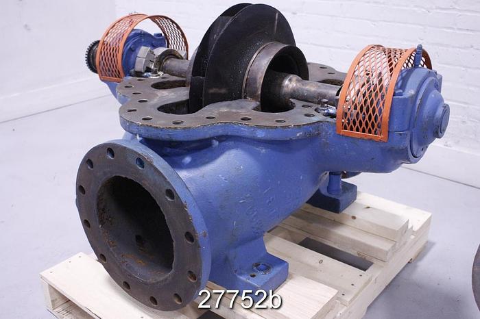Used Peerless 8A16B Single Stage Split Case Pump, 8x10x16, 16 3/4" Impeller, Bronze Impeller #27752