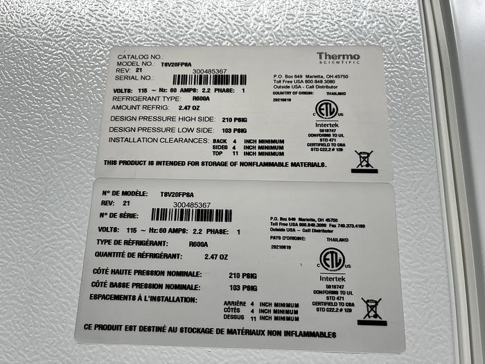New Thermo Scientific TSV20FPSA