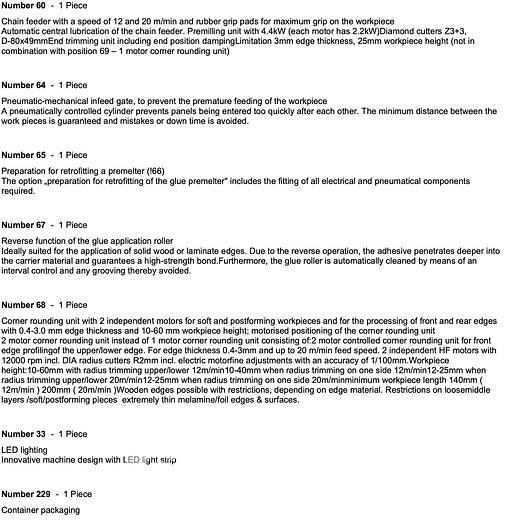 Used 2017 Felder Termpora 60.12 Edgebander