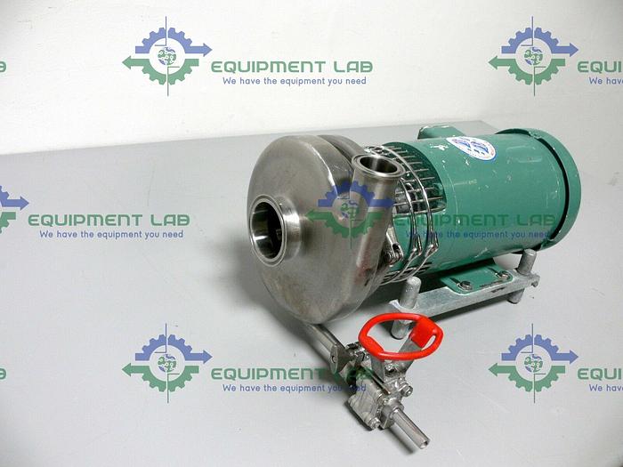 Used Tri-Clover TRI-FLO Pump C216MD56T-S w/ 1.5HP Baldor Industrial 3 Phase Motor