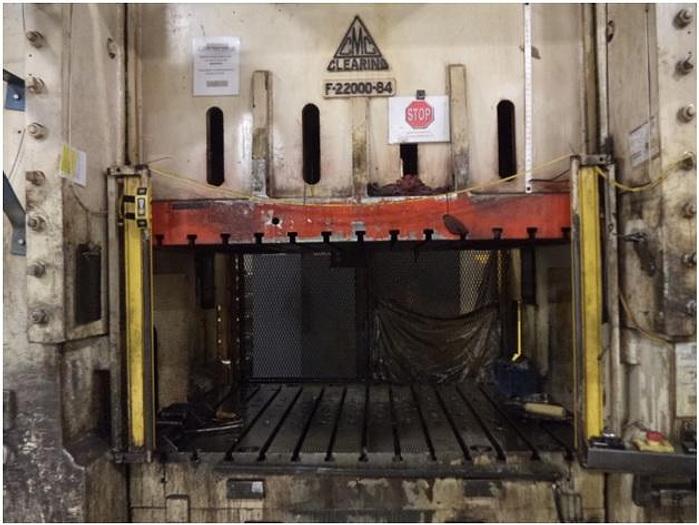 Used 2000 ton Clearing 84"x60" Used Stamping Press