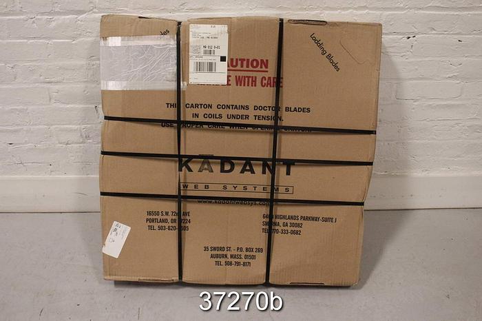 Used Kadant Doctor Blade, KF Steelflex .05x3x124 #37270
