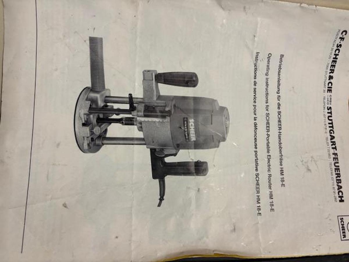 Gebraucht Scheer FG 314-2 Küchenarbeitsplattenfräsgerät