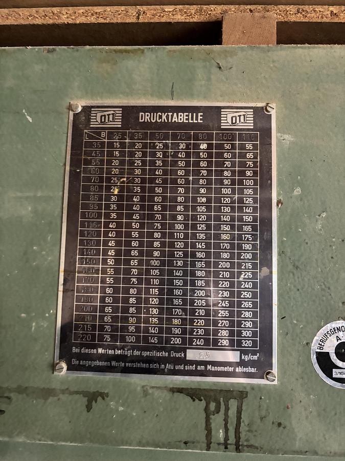 Gebraucht Ott Furnierpresse JU 60