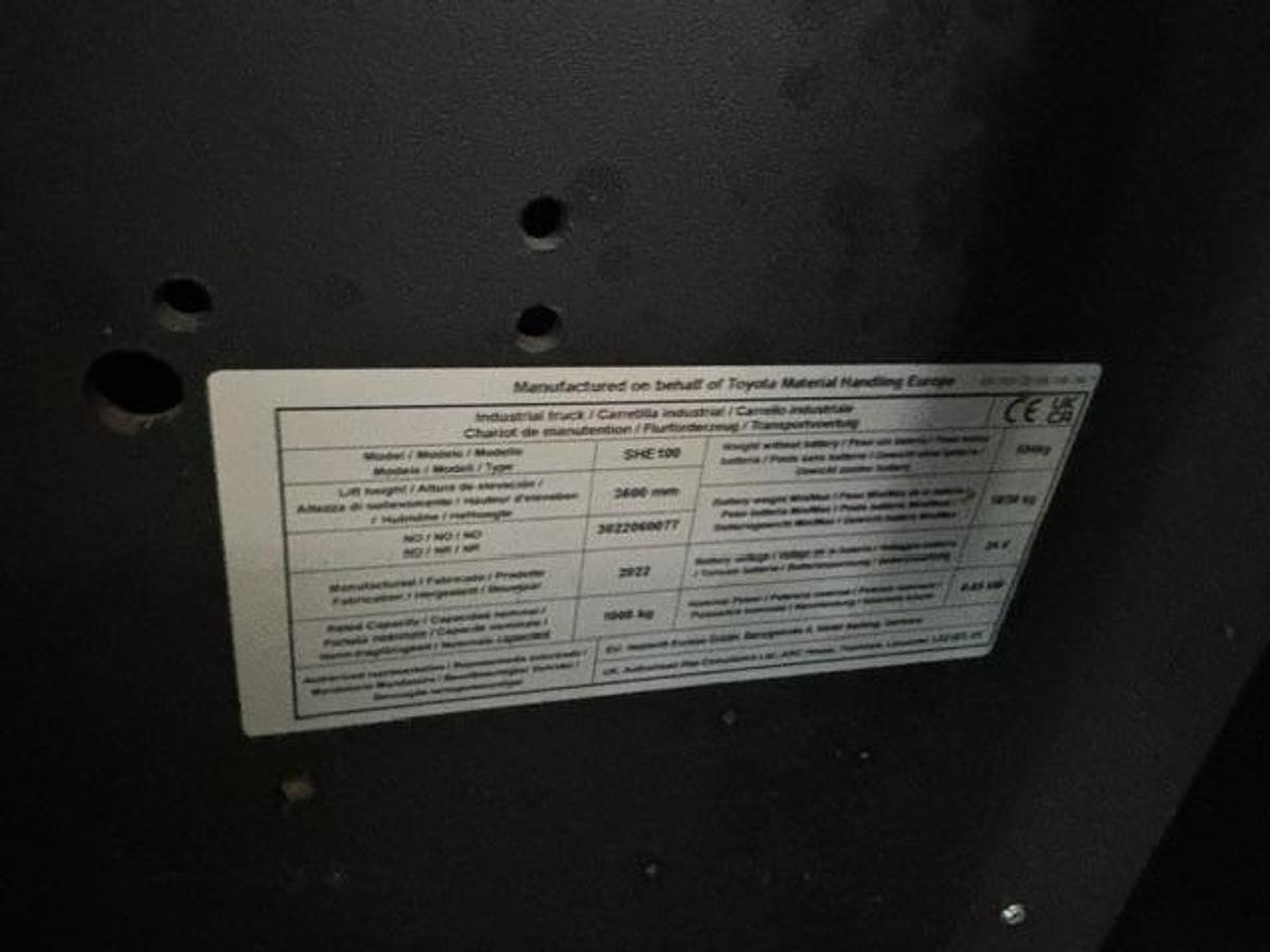 Gebraucht TOYOTA BT Tyro SHE100 Elektro-Hubwagen