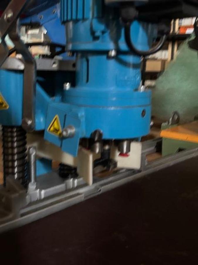 Gebraucht Topfbandbohrmaschine Blue Max mini Bohrmaschine in kompakter Bauweise mit Handhebel