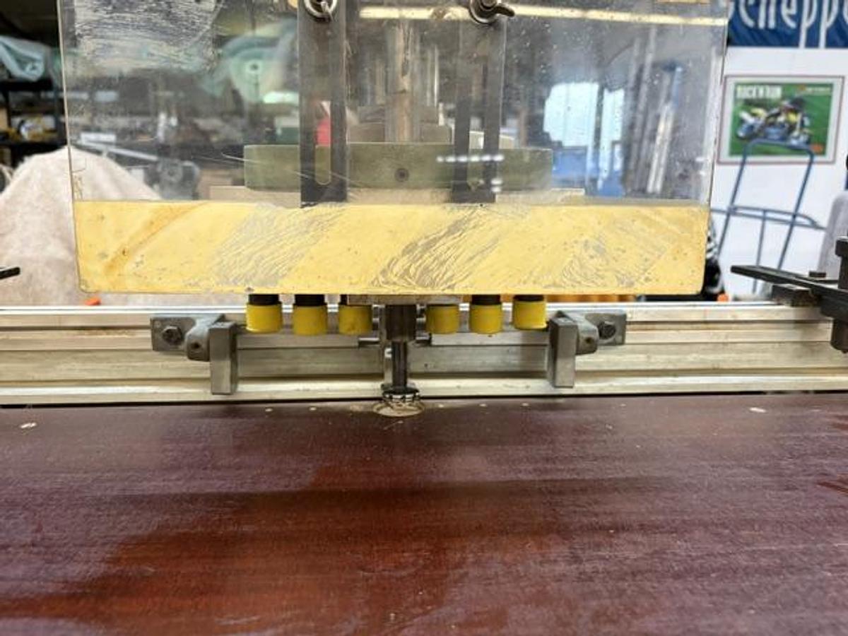 Gebraucht Gannomat  Gannomat Langlochbohrmaschine / Dübelbohrmaschine mit Leroy-Somer-Motor