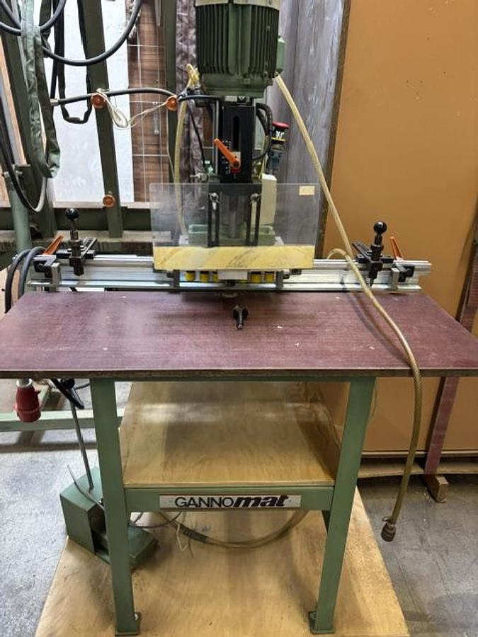 Gebraucht Gannomat  Gannomat Langlochbohrmaschine / Dübelbohrmaschine mit Leroy-Somer-Motor