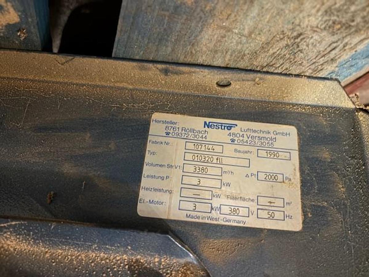 Gebraucht Nestro Absauganlage/Absackfilter