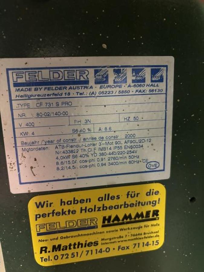 Gebraucht Felder Kombimaschine CF 731 S Professional