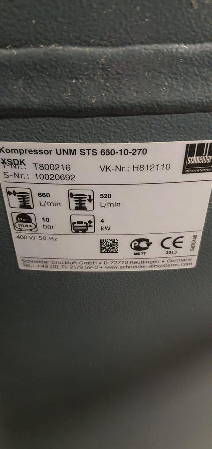 Gebraucht 2013 Schneider Kolbenkompressor DK 600 Eco