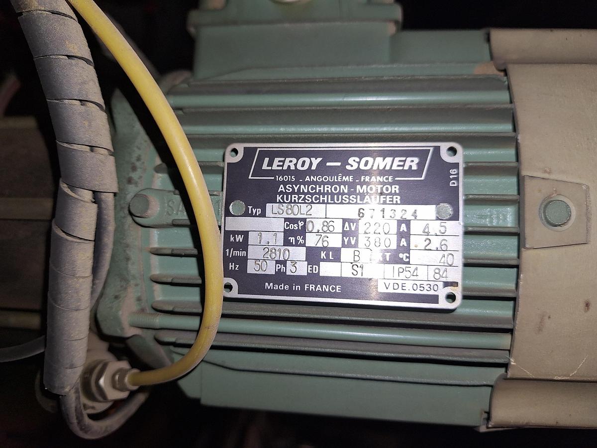 Gebraucht Gannomat  Gannomat Langlochbohrmaschine / Dübelbohrmaschine mit Leroy-Somer-Motor