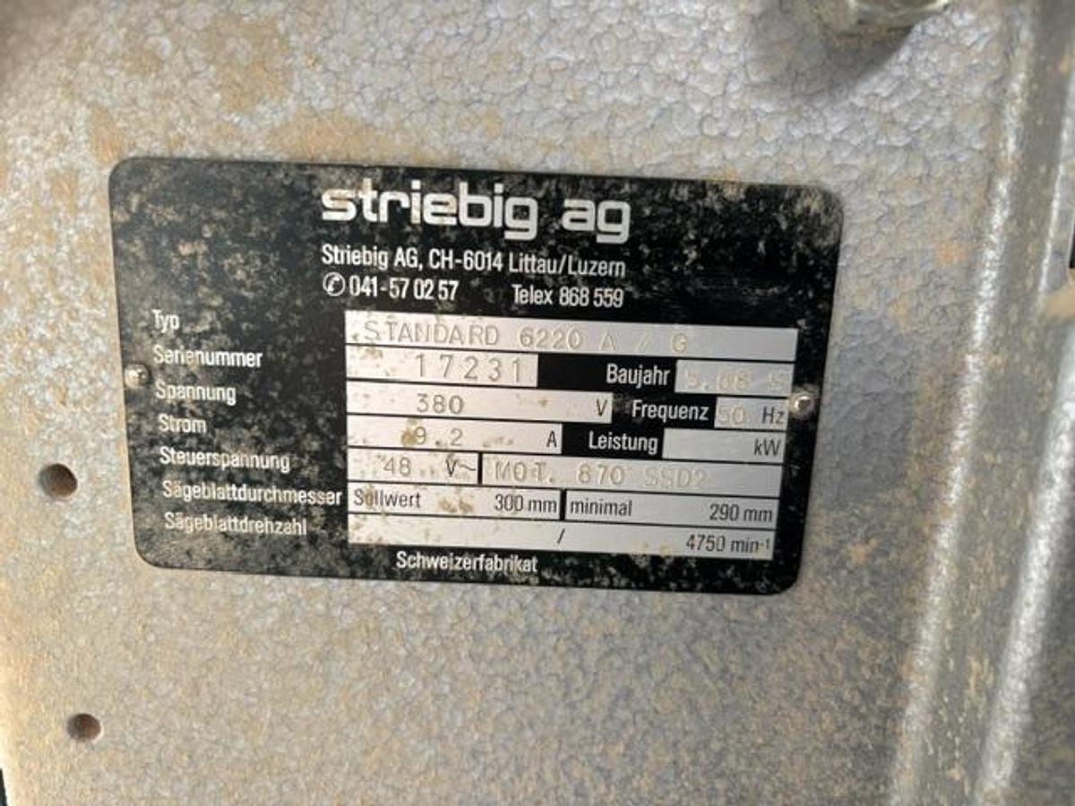 Gebraucht Striebig Plattensäge Typ 6220
