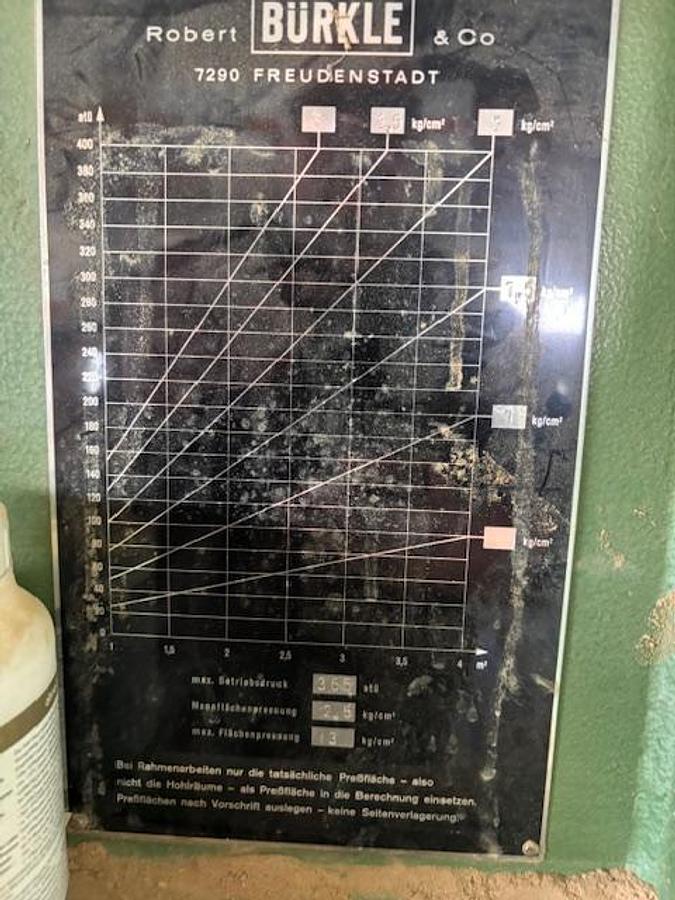 Gebraucht Bürkle Furnierpresse