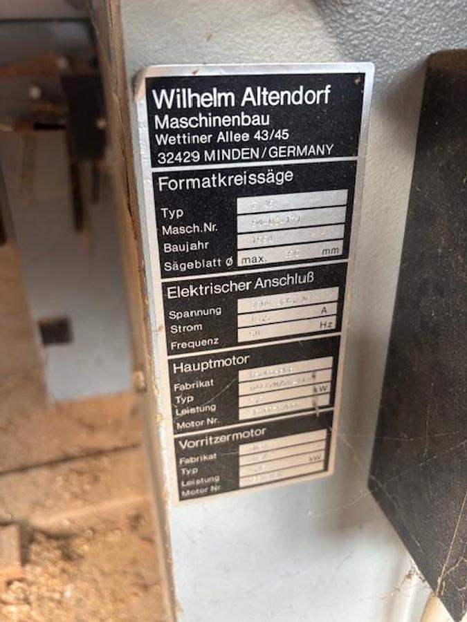 Gebraucht Altendorf F45 Formatkreissäge