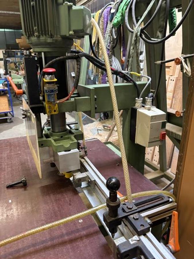 Gebraucht Gannomat Gannomat Langlochbohrmaschine / Dübelbohrmaschine mit Leroy-Somer-Motor
