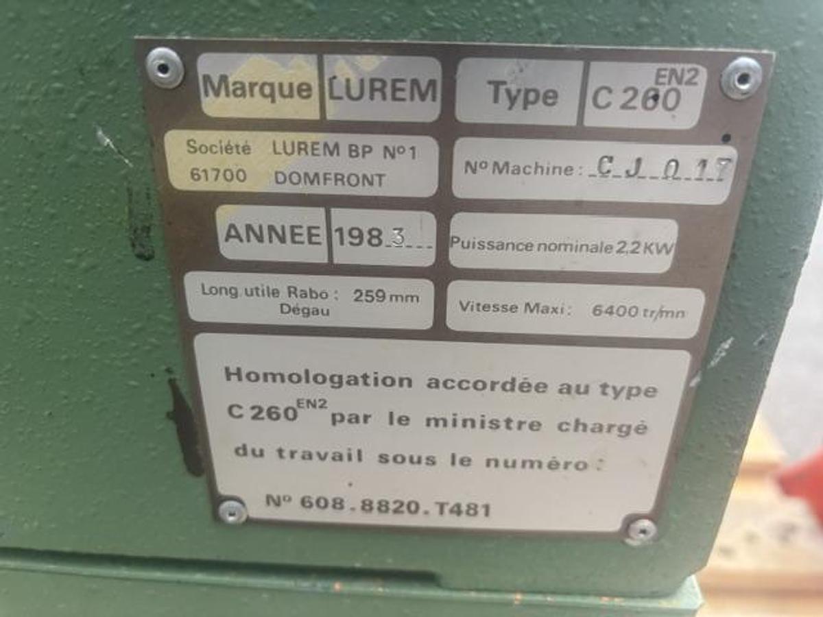 Gebraucht Lurem C 260 EN2 kombinierte Abricht-Dickenhobel