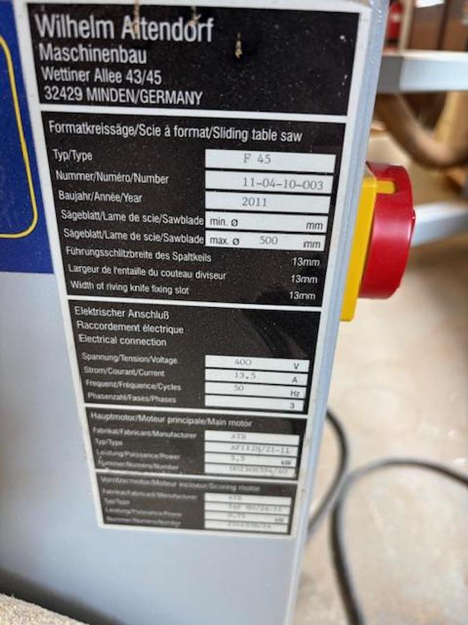 Gebraucht Altendorf F45 Formatkreissäge