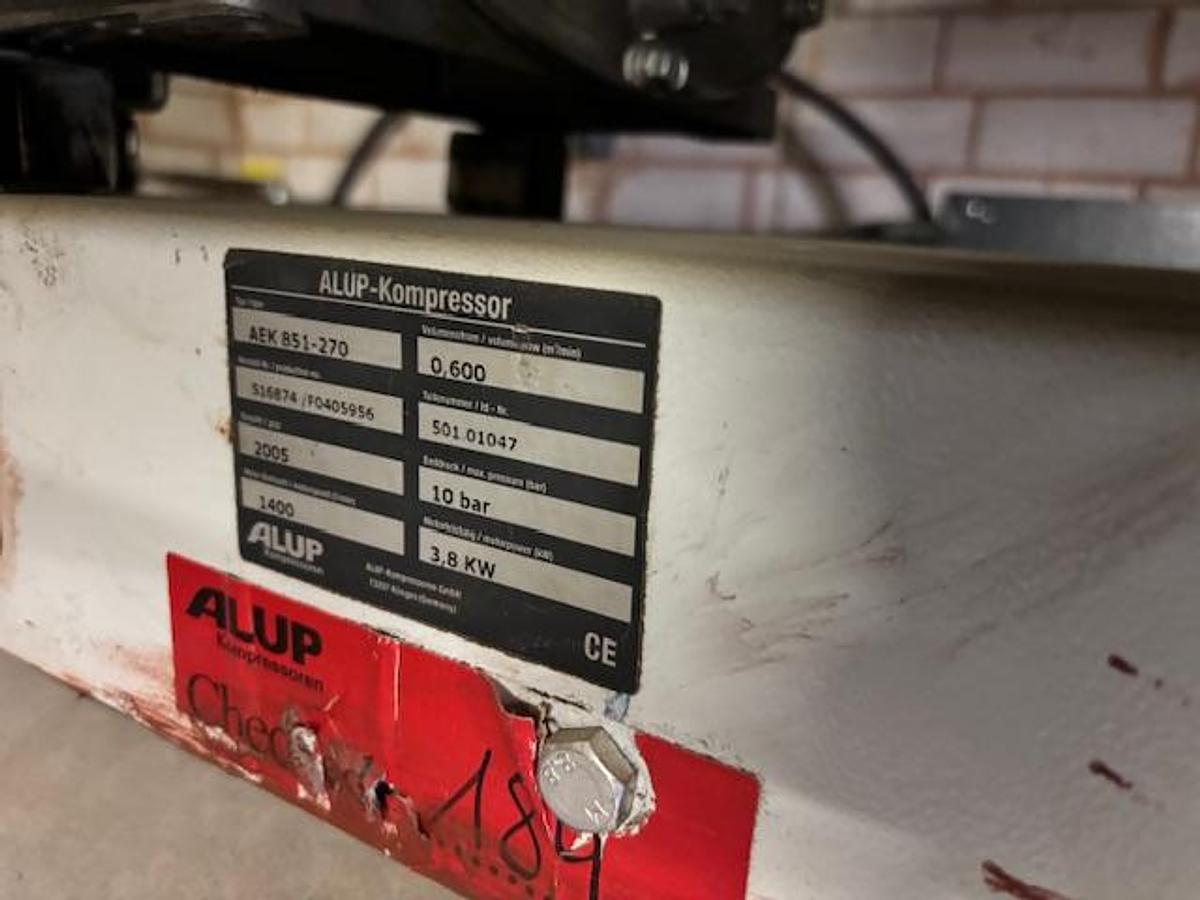 Gebraucht Alup Doppelkolbenkompressor AEK 851-270