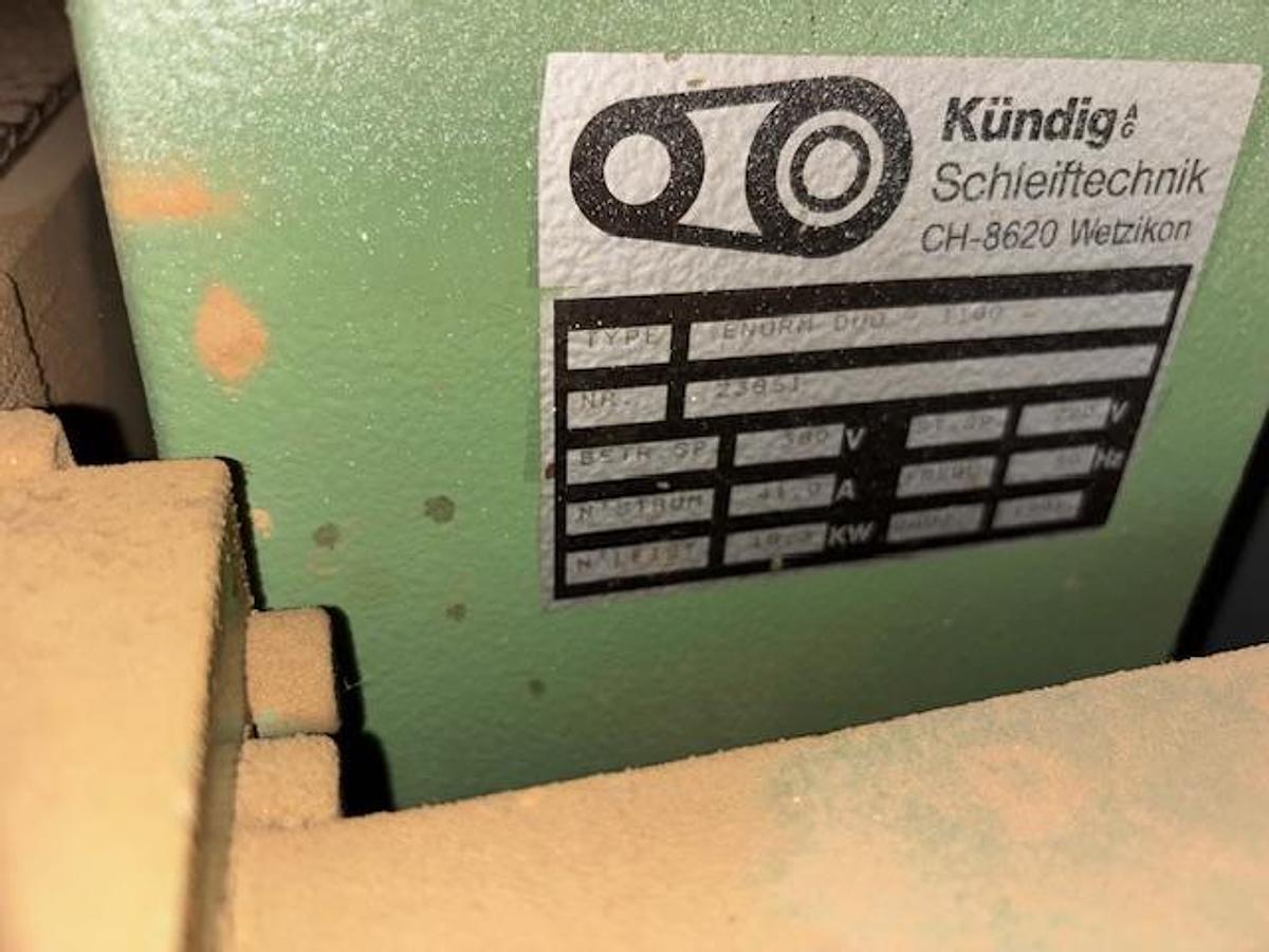 Gebraucht Kündig Breitbandschleifmaschine Enorm Duo 1100