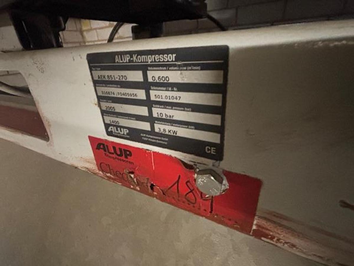 Gebraucht Alup Doppelkolbenkompressor AEK 851-270