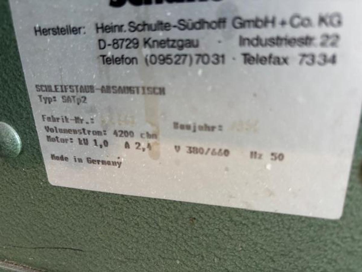 Gebraucht Schuko Schleifstaub-Absaugtisch