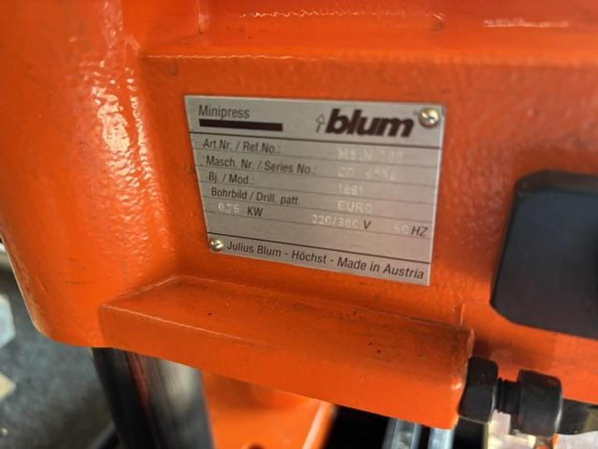 Gebraucht Blum Minipress Beschlagbohrmaschine