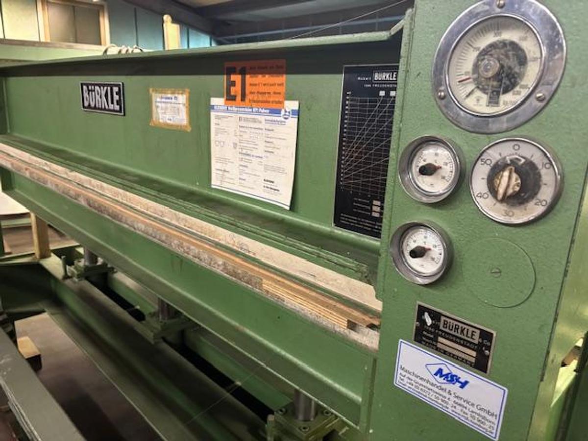 Gebraucht Bürkle Furnierpresse