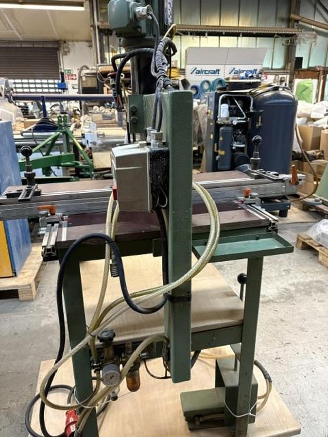 Gebraucht Gannomat  Gannomat Langlochbohrmaschine / Dübelbohrmaschine mit Leroy-Somer-Motor